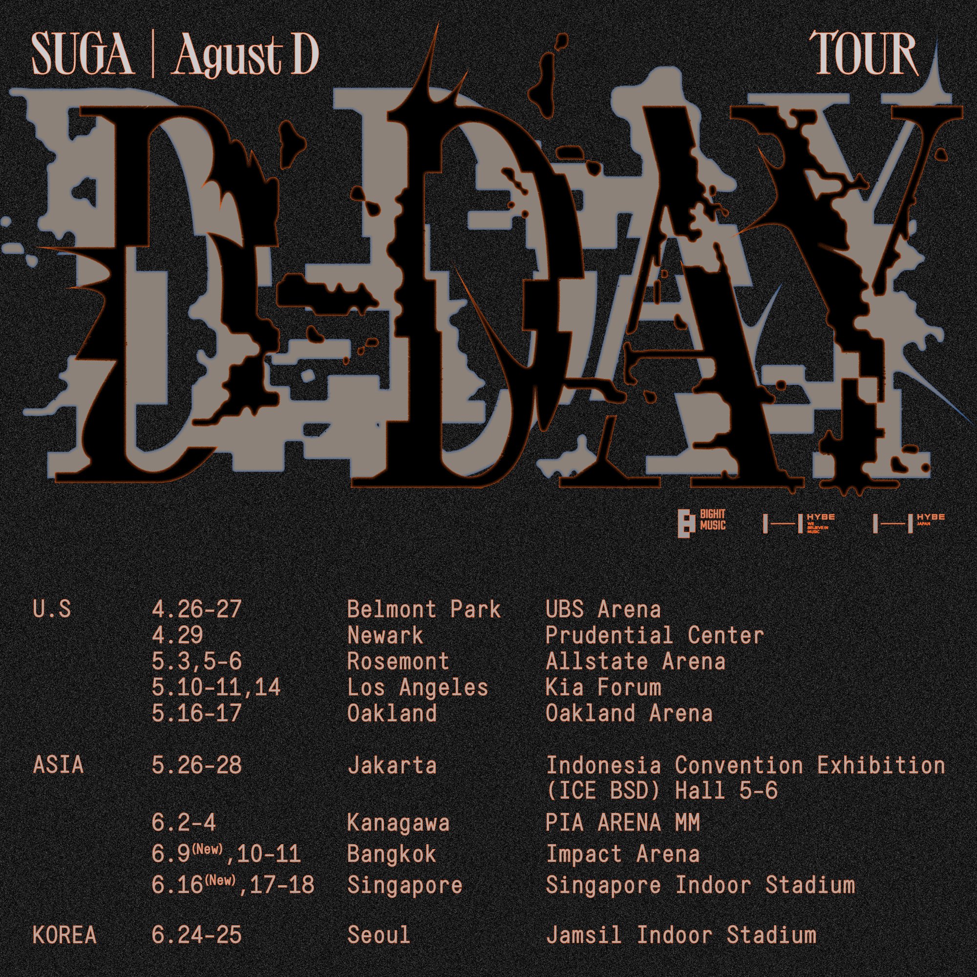 SUGA Agust D TOUR 'D-DAY' in JAPAN K-POP・アジア SUGA Agust D TOUR 'D-DAY' in JAPAN K-POP・アジア